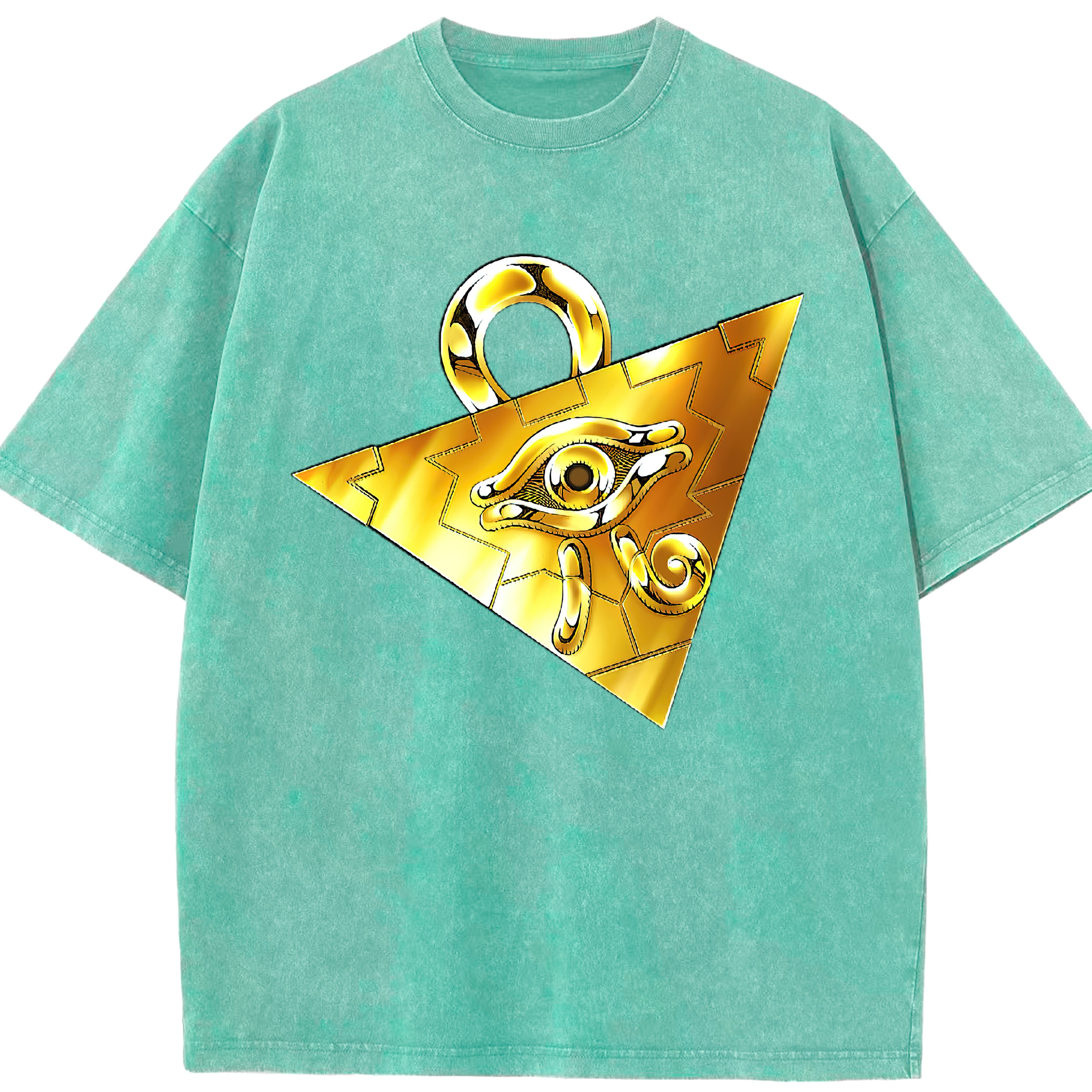 （画像用） 遊☆戯☆王 Yu-Gi-Oh! 綿100% ヴィンテージ風 半袖Tシャツ（フロントプリント）